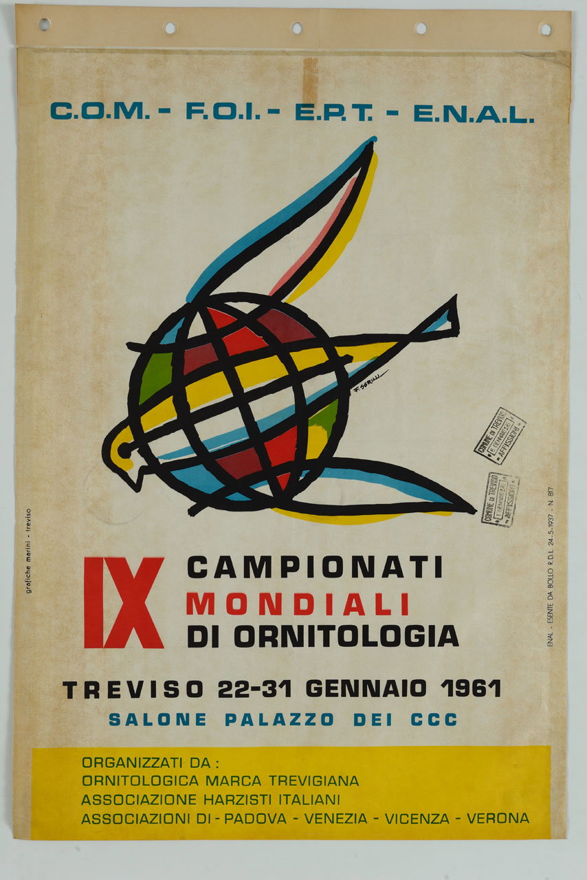 IX campionati mondiali di ornitologia, manifesto